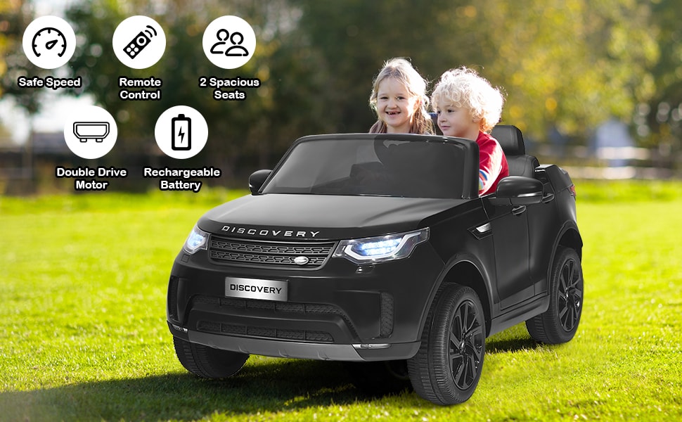 12V Licensed Land Rover 2-Seater Kids Ride On Car Electric Vehicle Toy