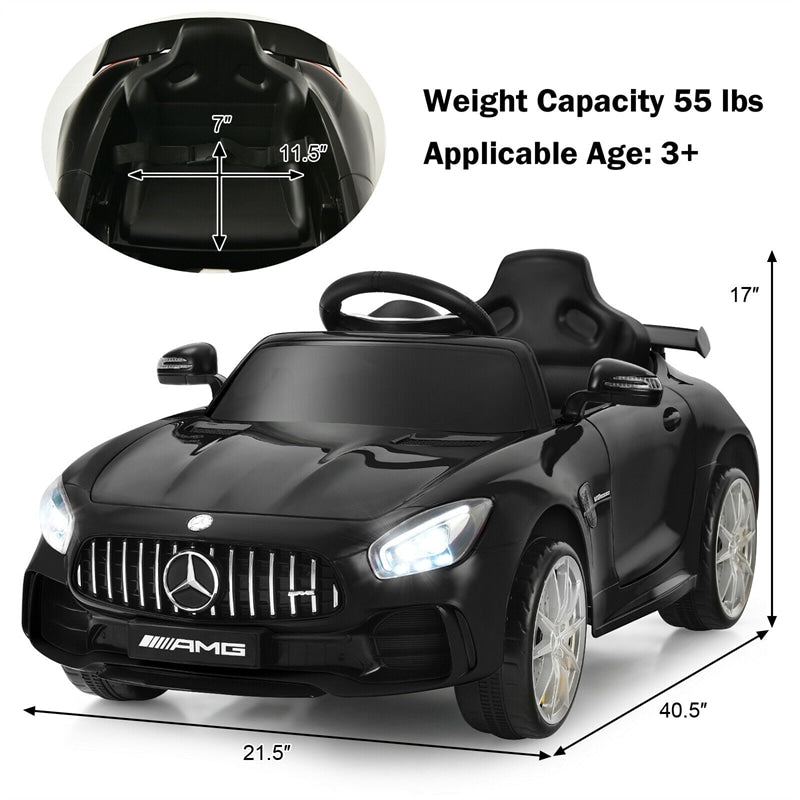 Coche para niños Mercedes Benz GTR con licencia de 12 V y mando a distancia
