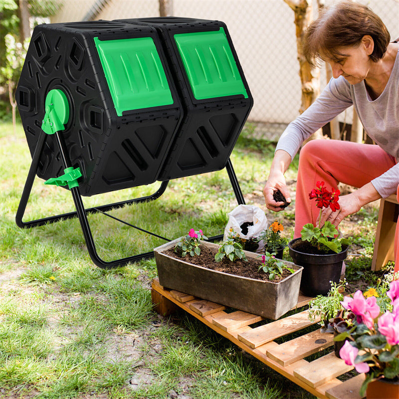  Garden 115 Gallon Composter, 400L Large-Capacity Compost Bin,  Oversized Food Waste Compost Barrel, Homemade Organic Fertilizer : Patio,  Lawn & Garden