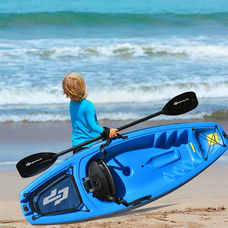 6ft Sit-On-Top Youth Kids Kayak with Paddle and Folding Backrest