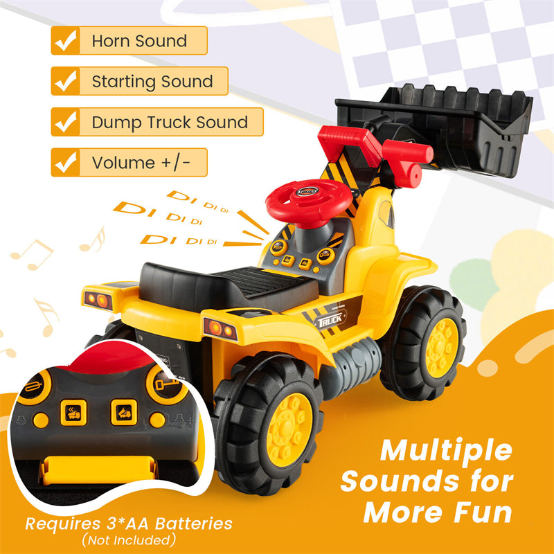 Outdoor Kids Ride on Truck Excavator Digger Sand Bulldozer Toy