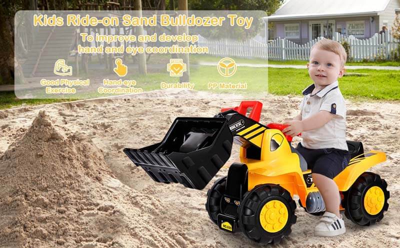 Outdoor Kids Ride on Truck Excavator Digger Sand Bulldozer Toy