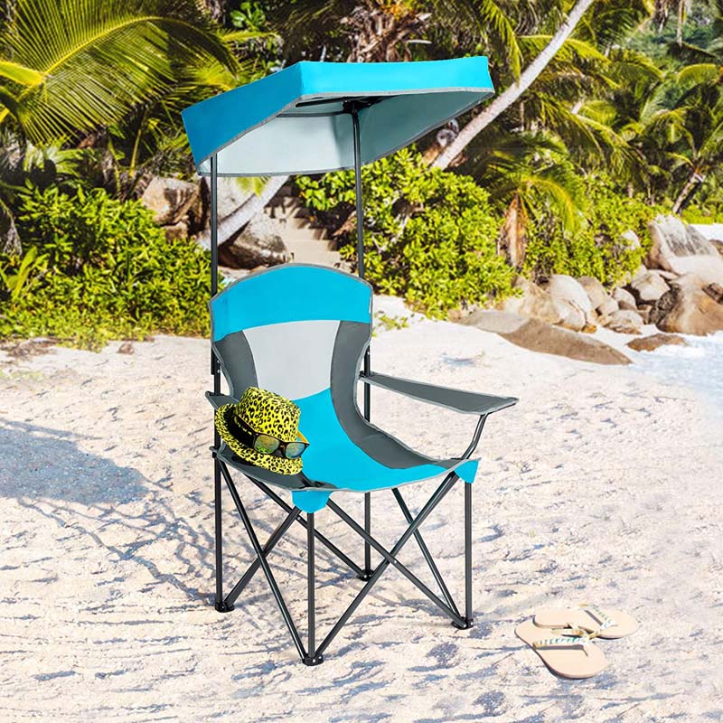 Bestoutdor camp chair folding canopy chair