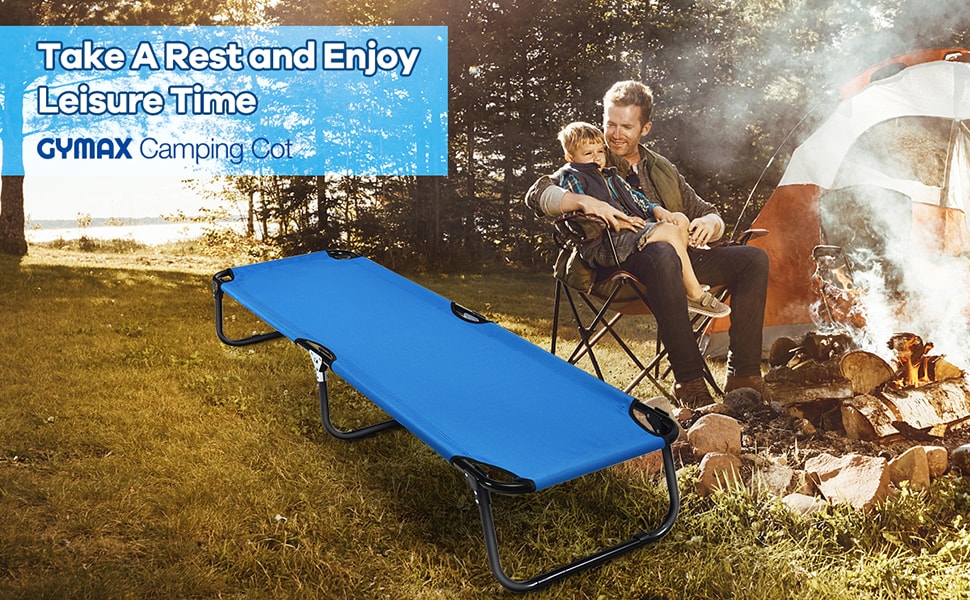 Folding Camping Bed Outdoor Portable Military Cot for Sleeping Hiking Travel