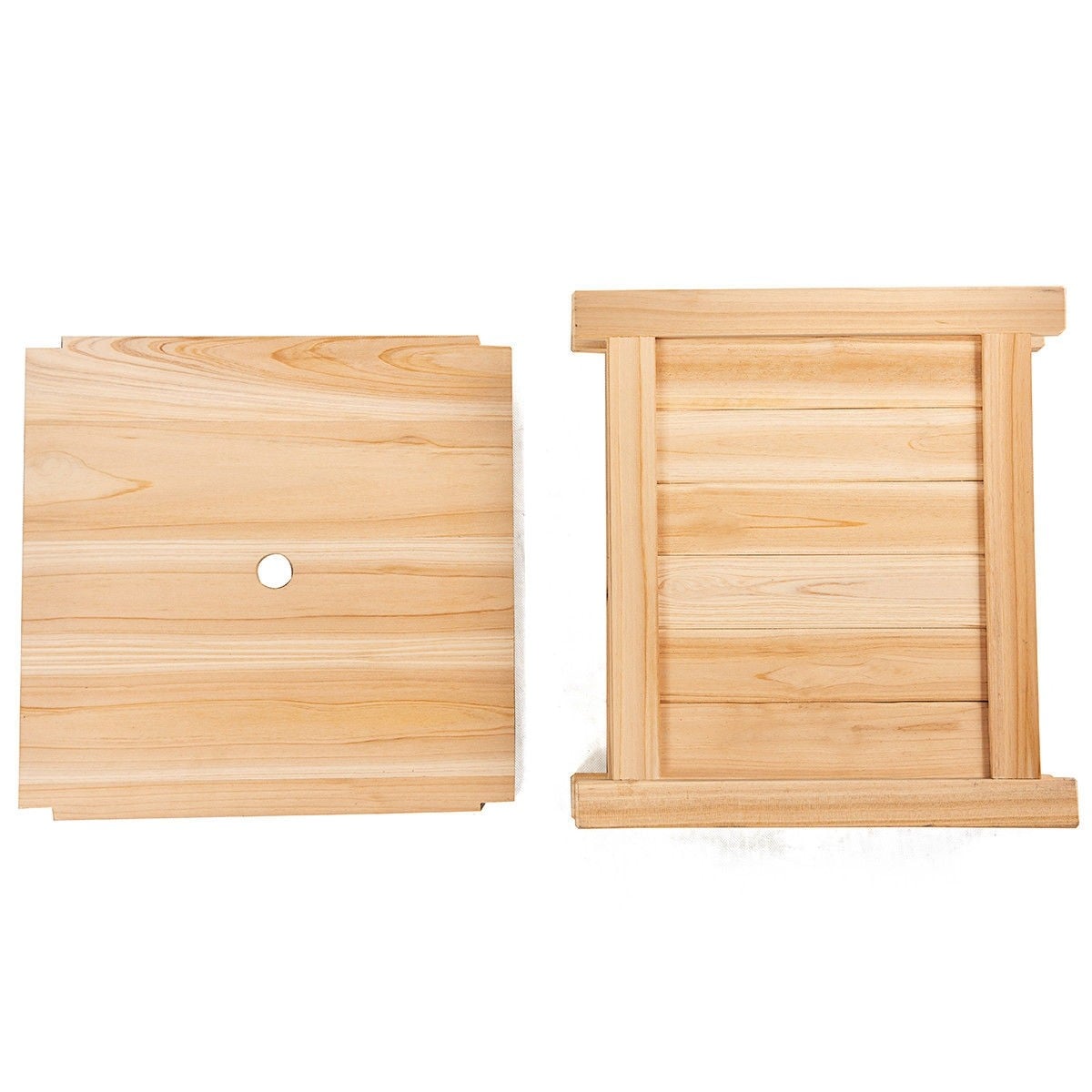 15" L x15" W Folding Raised Garden Bed Square Wood Planter Box