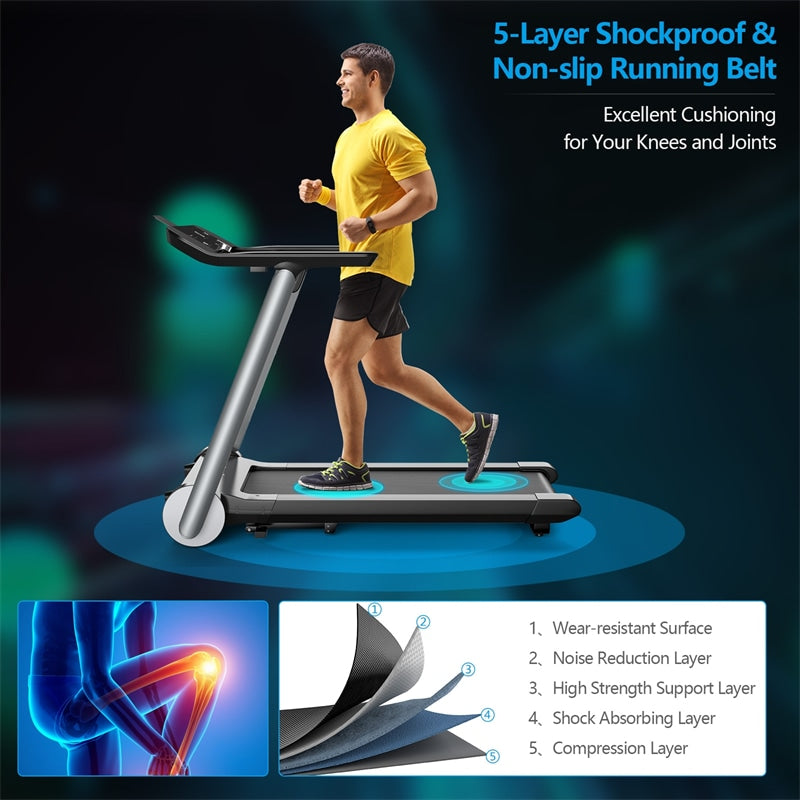 Italian Designed Heavy Duty Folding Electric Treadmill for Gym Home