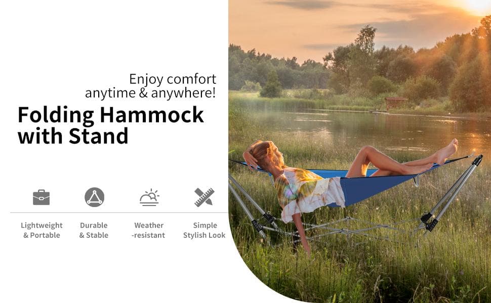 Portable Folding Hammock Portable Lounge Outdoot products Bestoutdor.com