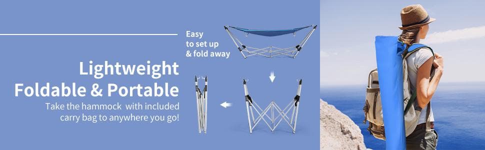 Portable Folding Hammock Portable Lounge Outdoot products Bestoutdor.com