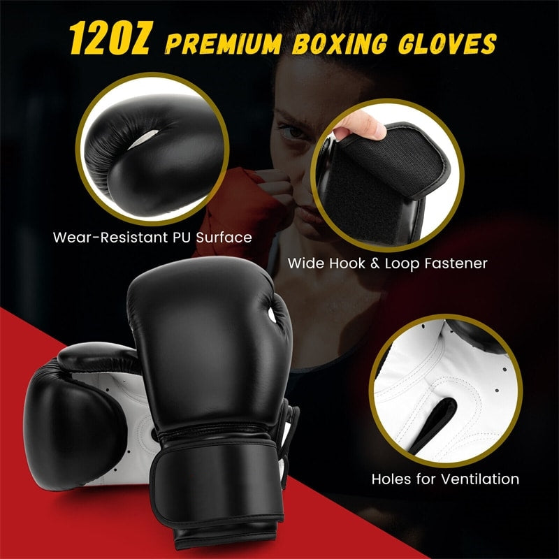 Freestanding Punching Bag 71" Heavy Boxing Bag with Suction Cup Fillable Base & Boxing Gloves, Kickboxing Training Bag for Adults Youth Kids