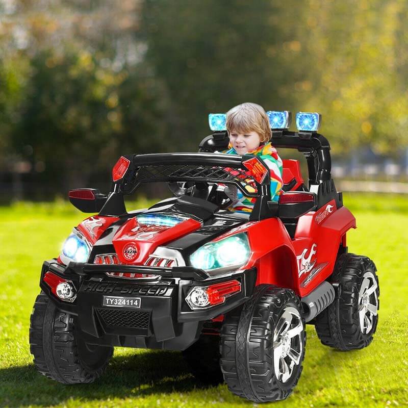 12V Kids Ride On SUV Car Electric Riding Vehicle with Remote Control LED Lights