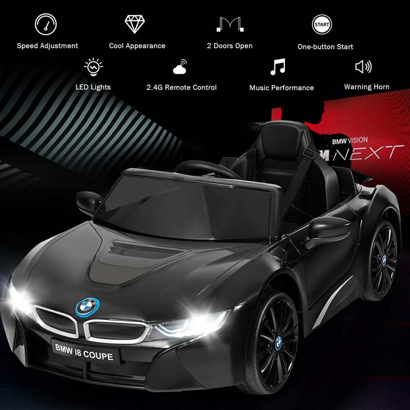 12V Kids BMW i8 Coupe Licensed Electric Ride On Car with 2.4G Remote Control