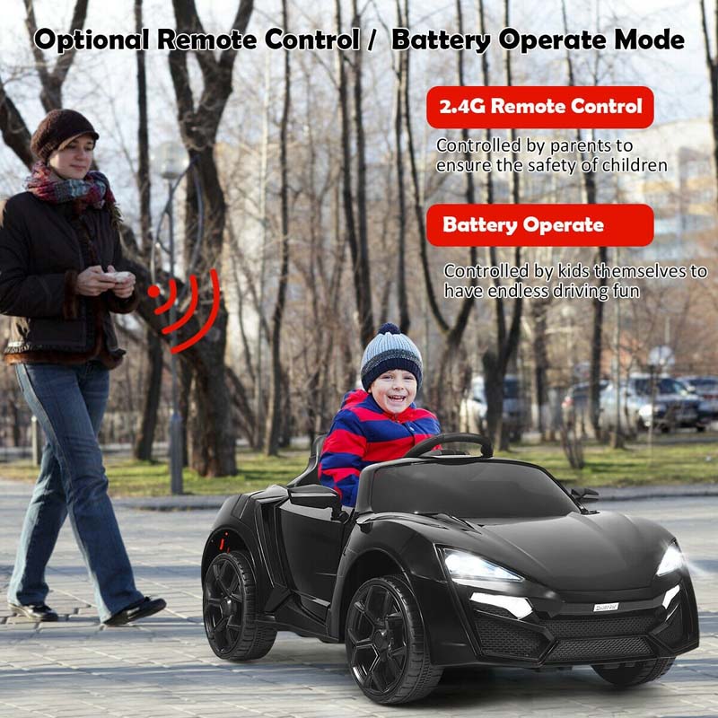 12V Kids Electric Ride On Car Riding Supercar Toy with Remote Control