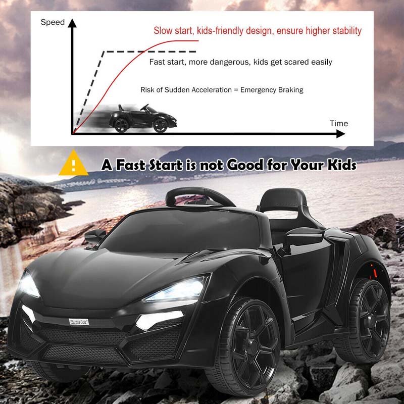 12V Kids Electric Ride On Car Riding Supercar Toy with Remote Control