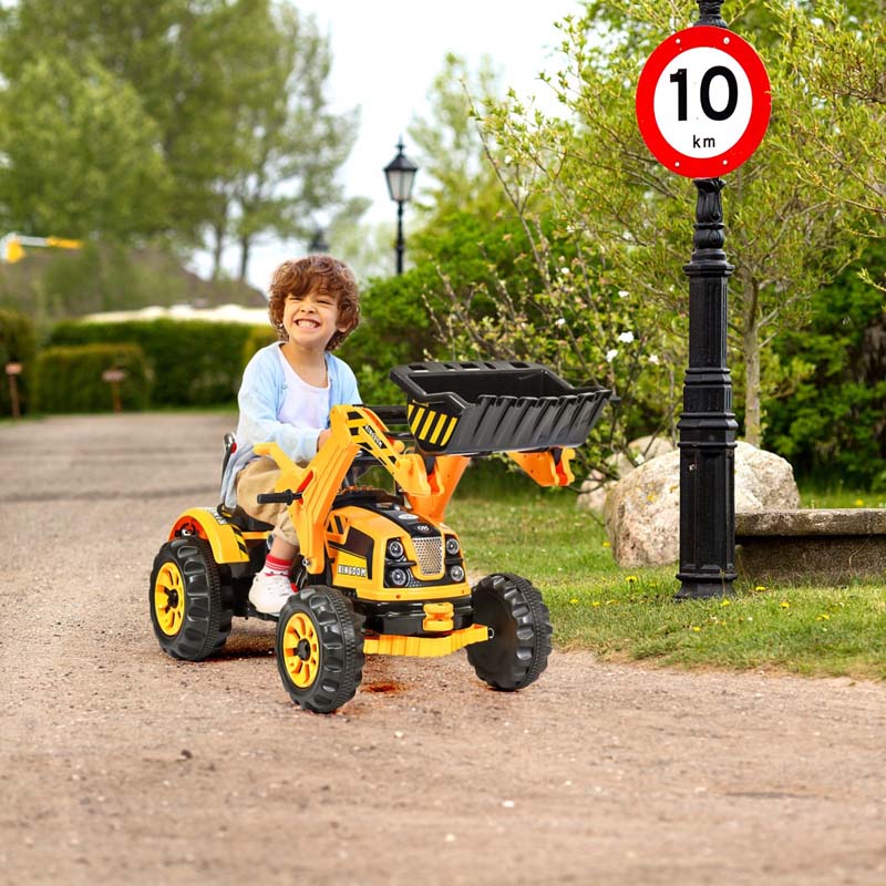 12V Kids Ride-on Excavator Dumper Truck Electric Riding Construction Vehicle