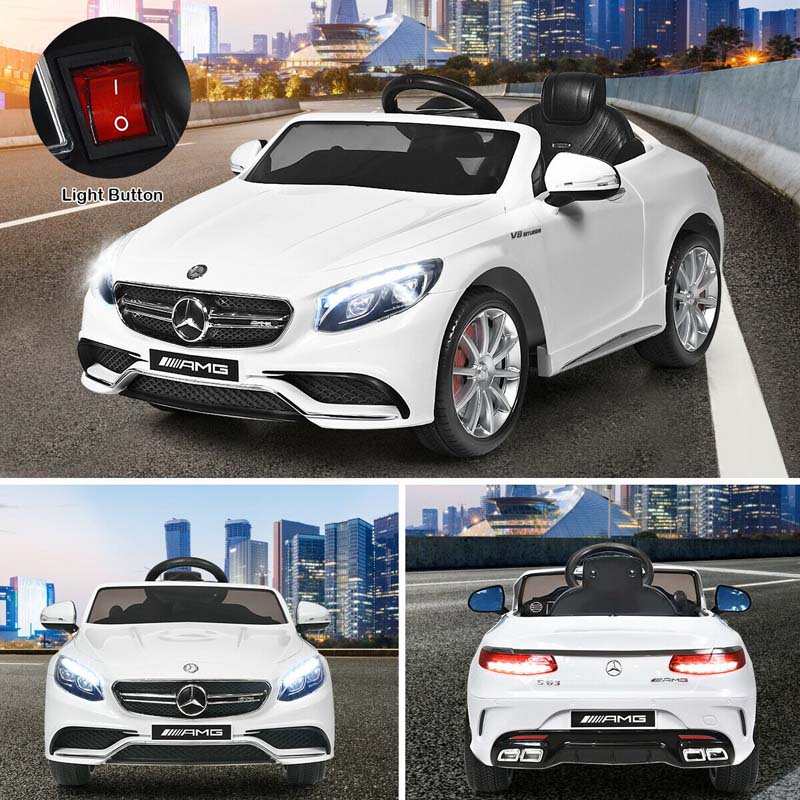 12V Kids Mercedes-Benz S63 Licensed Electric Ride-on Car