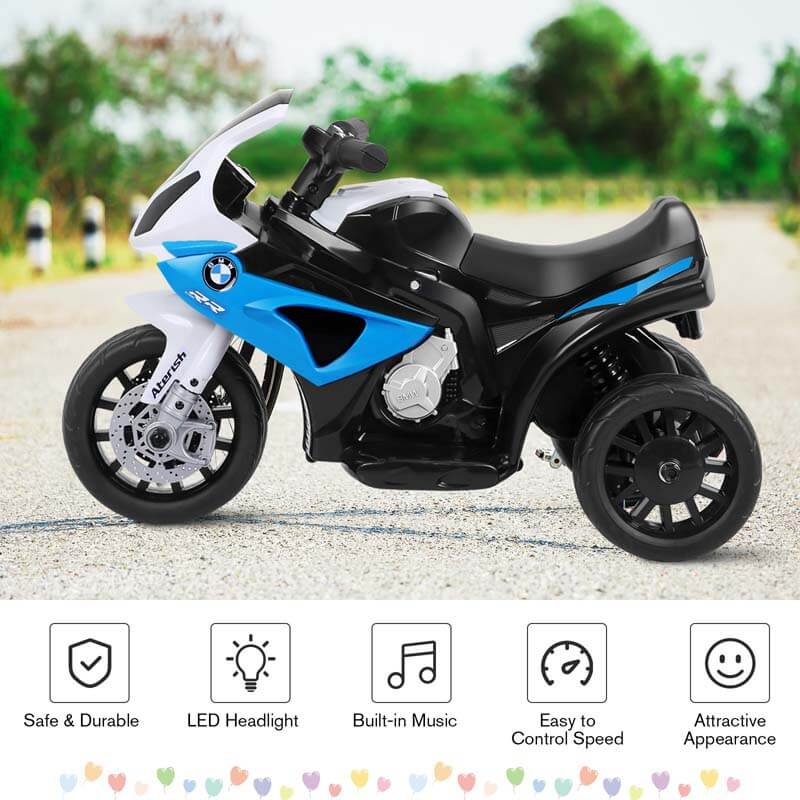6V Kids BMW Licensed 3-Wheeler Electric Riding Motorcycle Toy