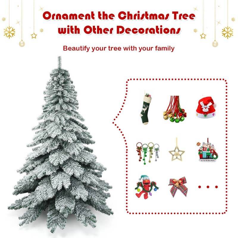 7.5 ft Snow Flocked Artificial Christmas Tree