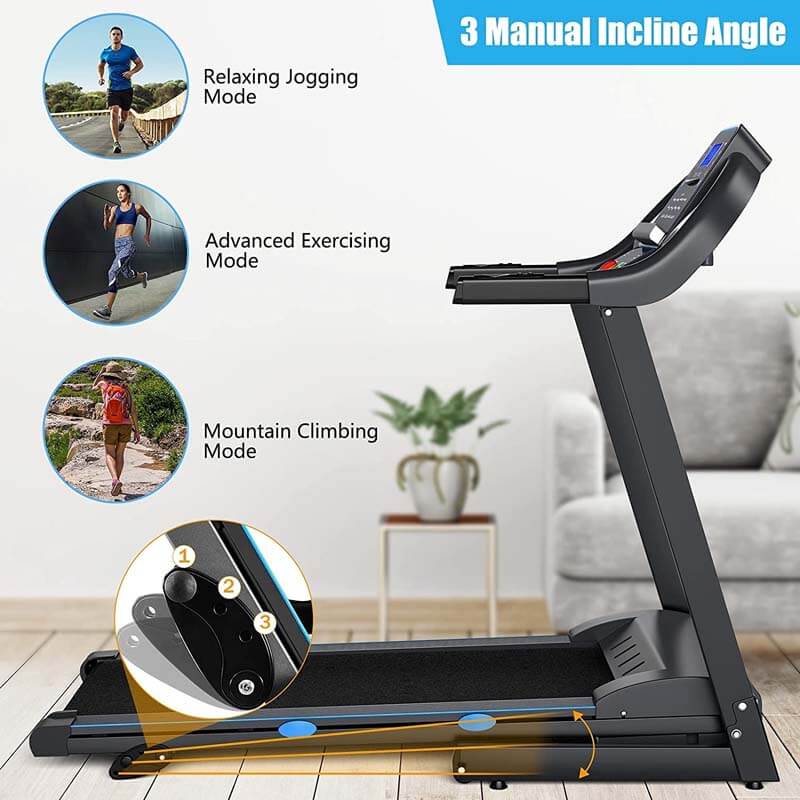 2.25 HP Electric Folding Treadmill Motorized Power Running Fitness Machine