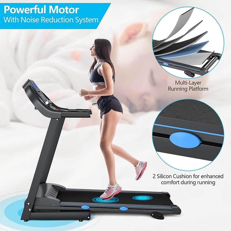 2.25 HP Electric Folding Treadmill Motorized Power Running Fitness Machine