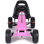 Outdoor Kids Powered 4-Wheel Ride On Pedal Go Kart with Adjustable 2-Position Seat