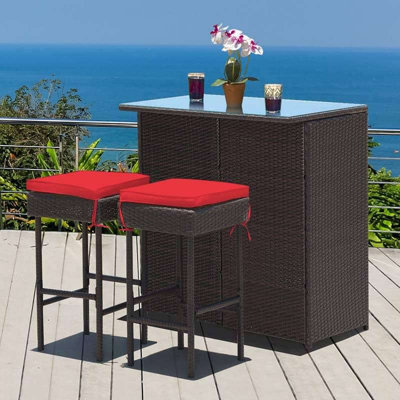 Outdoor Wicker Bar Set for 2021 - Outdoor Furniture - Bestoutdor.com