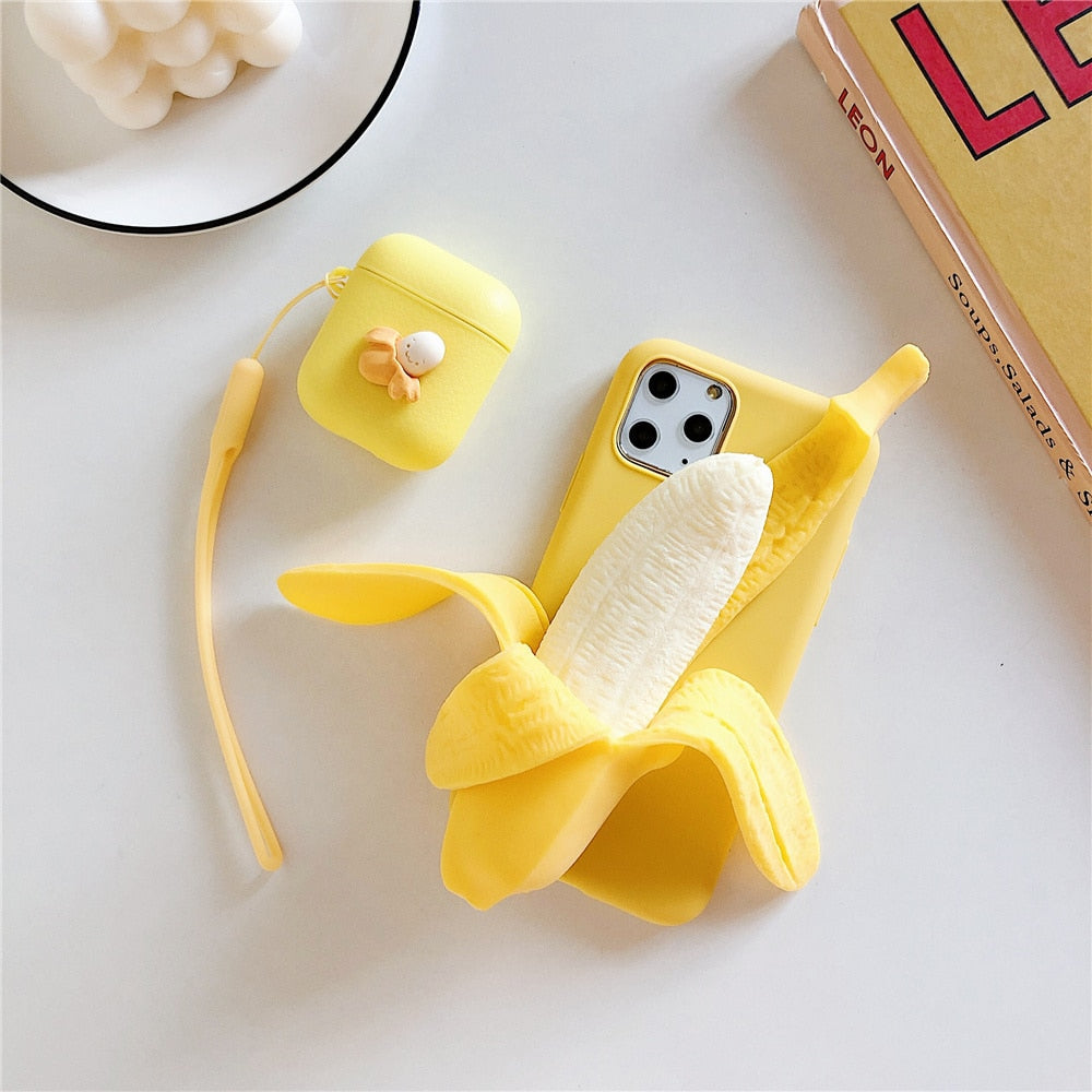 Funny Stress Reliever 3D Banana Phone Case
