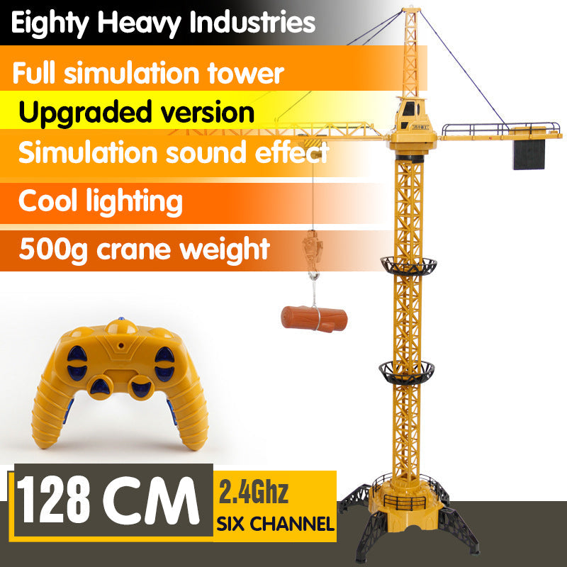 Remote Control Rotating Kids Toy Construction Crane