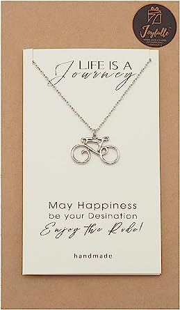 Joyfulle Bicycle Pendant Necklace