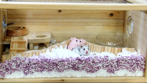 a wooden hamster cage