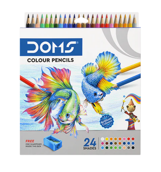 DOMS Aqua Watercolor Soft Tip Sketch Pens ( Pack of 24 Shades )