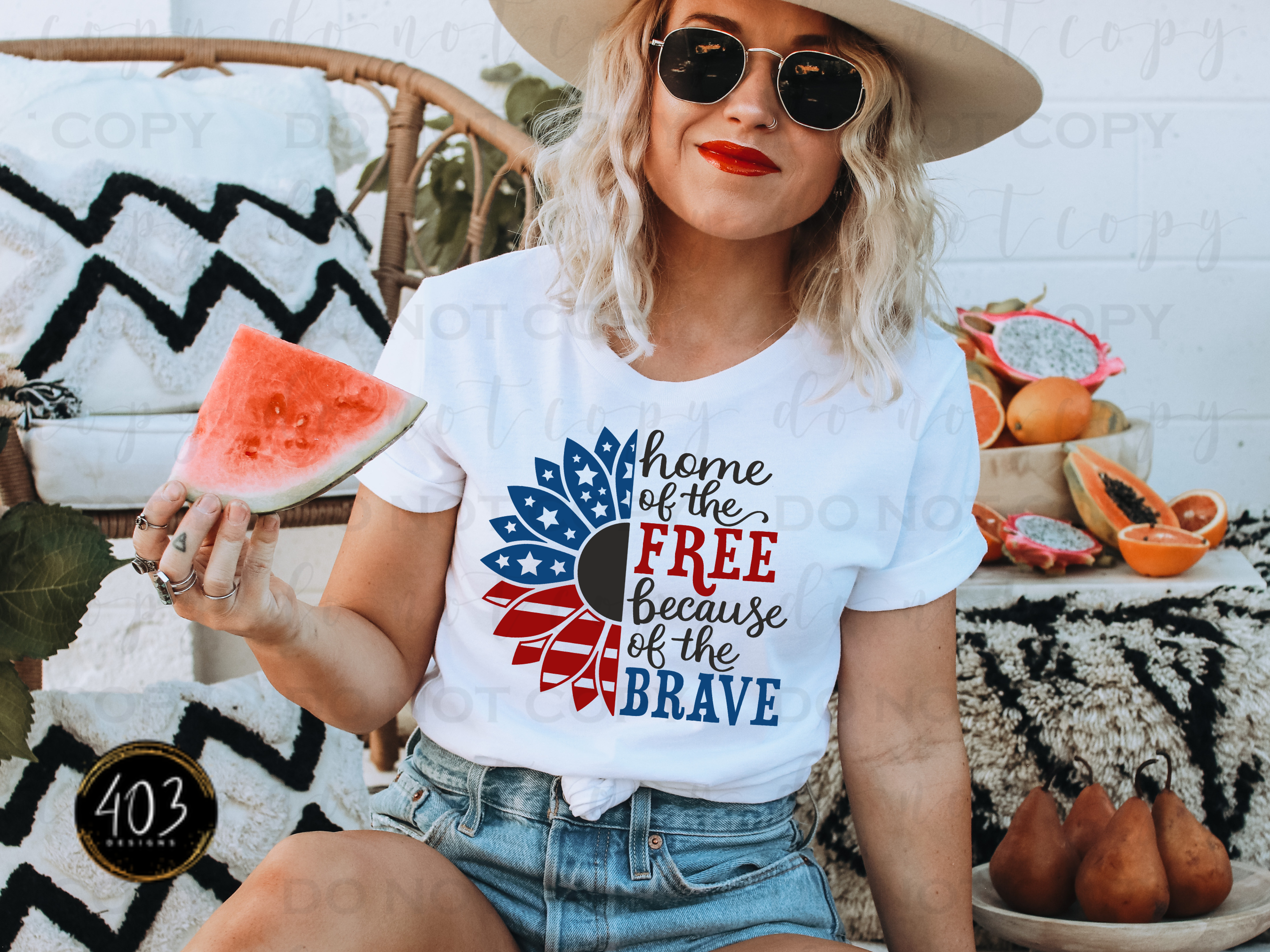 Home Of The Free Because Of The Brave DTF Transfer
