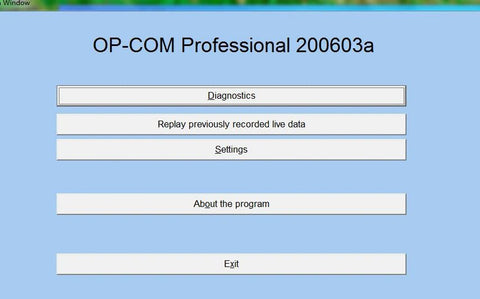 software opcom 2021 diagnosis opel vauxhall