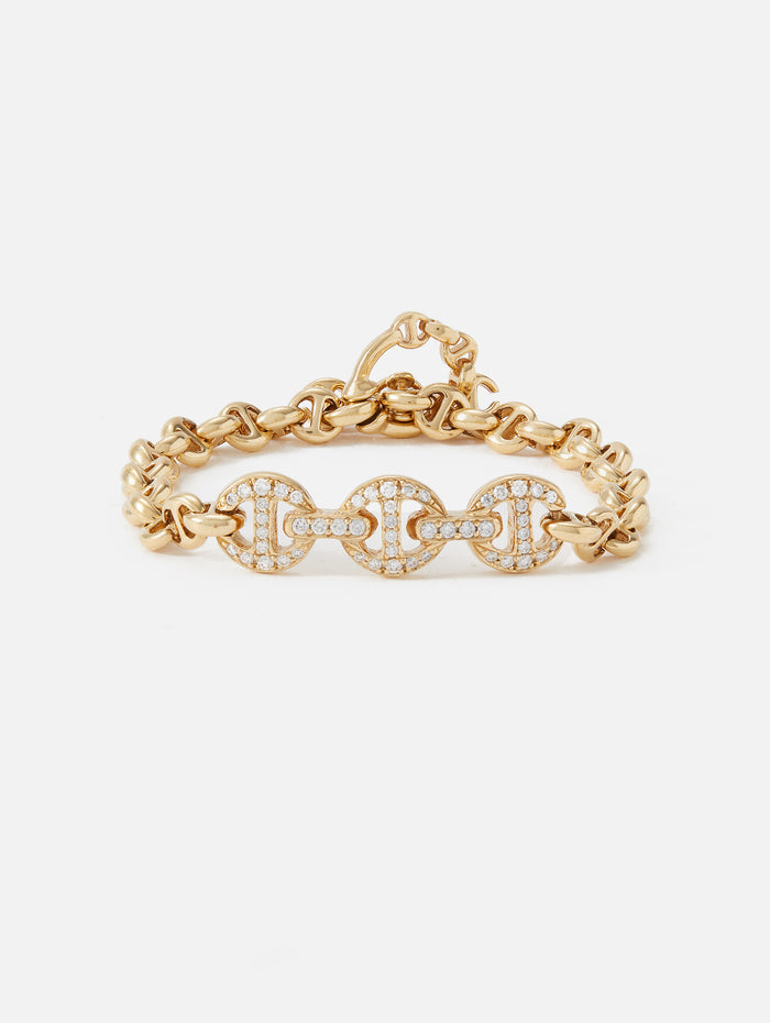 HOORSENBUHS®  5MM OPEN-LINK™ MONOGRAM BRACELET