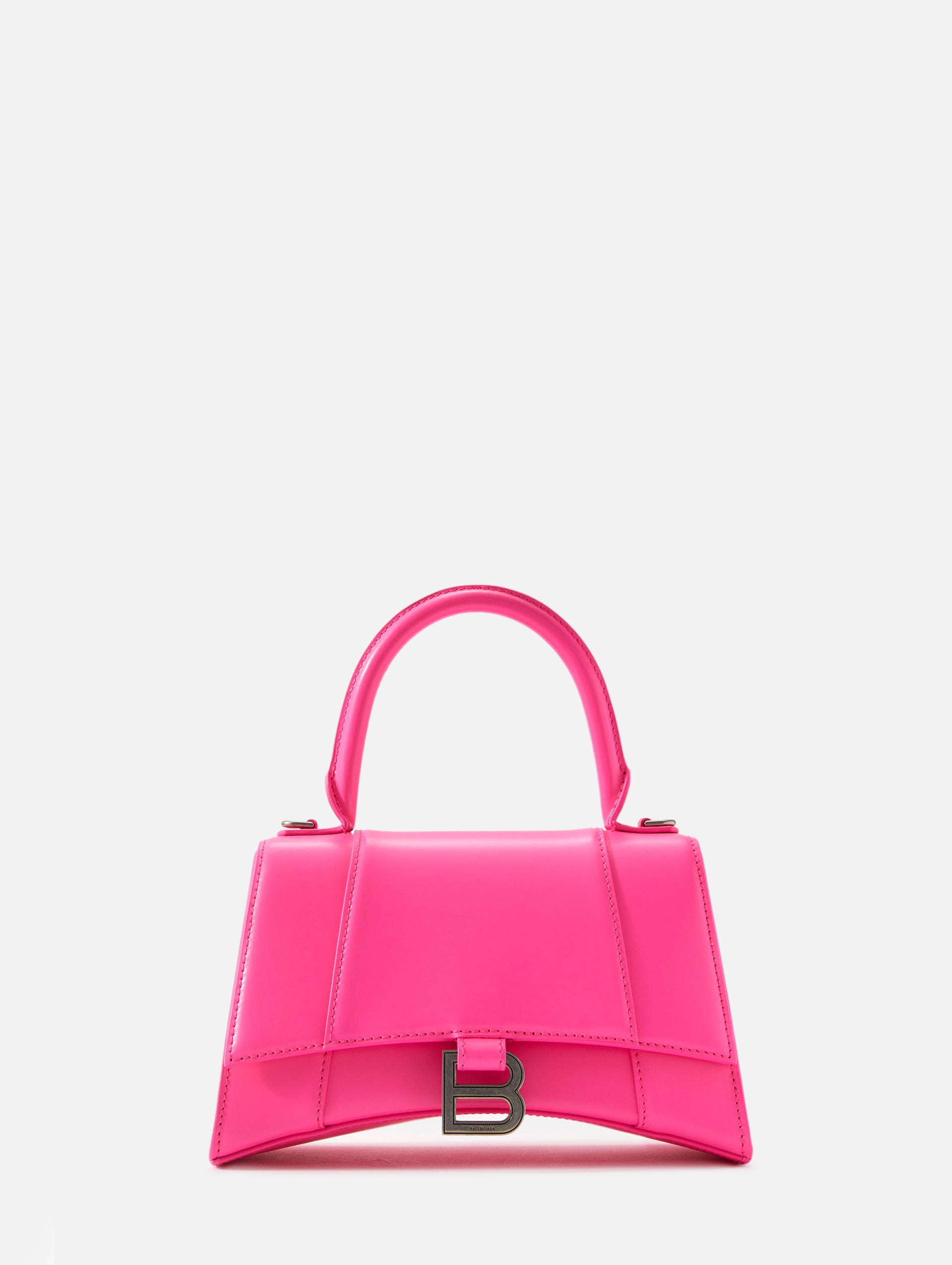 Balenciaga Hourglass Leather Tote Bag  Pink  Editorialist