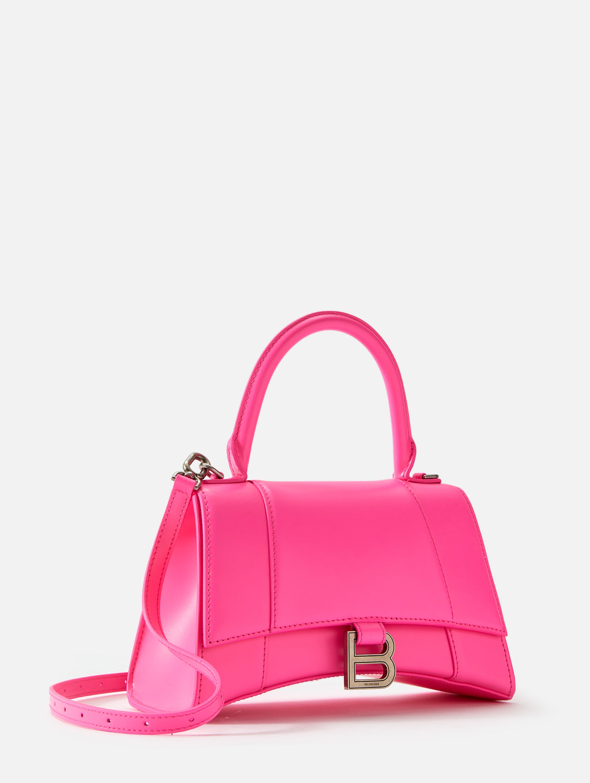 Balenciaga Pink Mini Croc Hourglass Bag Balenciaga