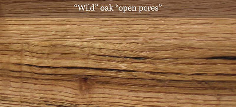 Wild oak with open pores