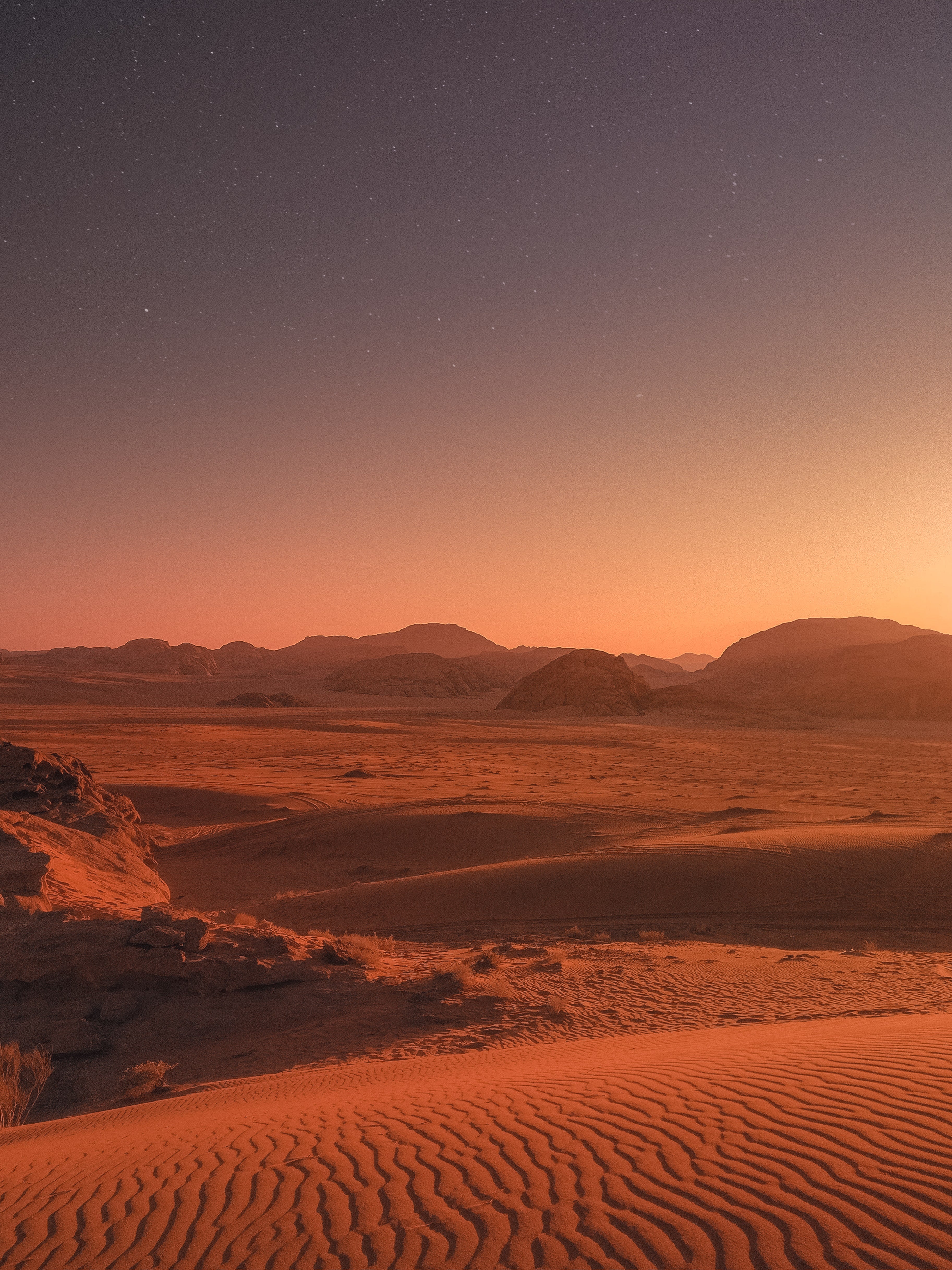 Mars Landschaft: Rötliche Erde