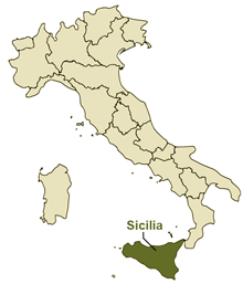 Map of Sicilia