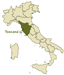 Map of Tuscany