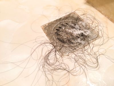 hair shedding in shower