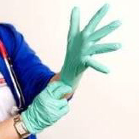 Image of medical-grade rubber gloves.