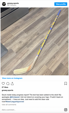 Do It Yourself (DIY) Hockey Stick Kit