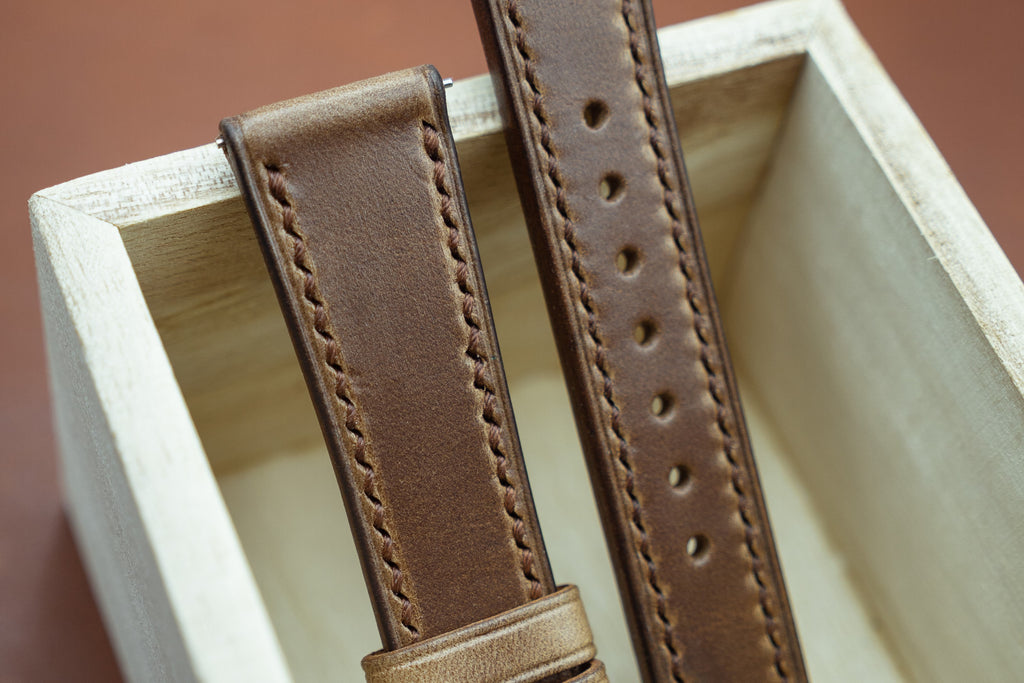 Bespoke Horween Chromexcel Leather Watch Strap by Strapatelier