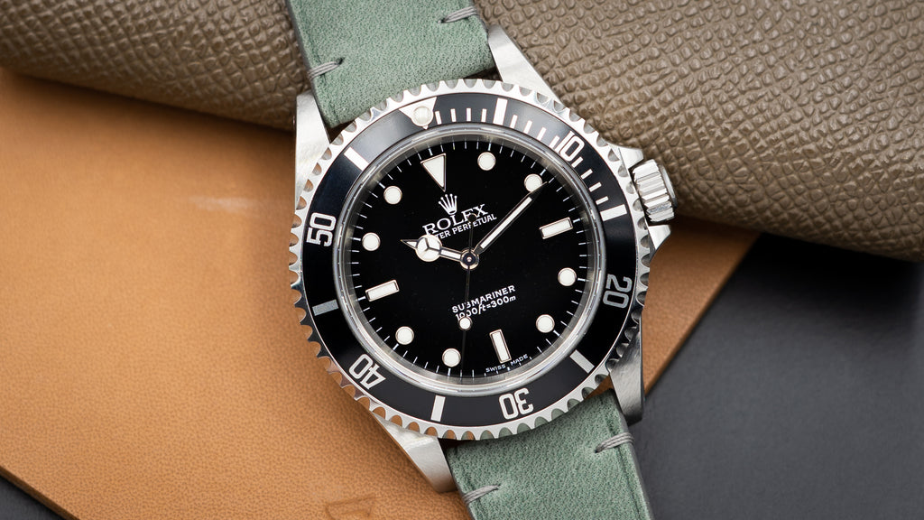 Rolex Submariner 14060m on a Crazy Horse Leather Strap | Strapatelier