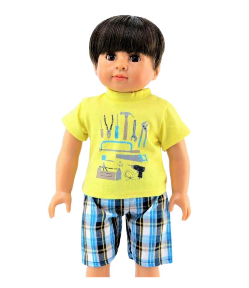 Summer doll clothes for boy dolls