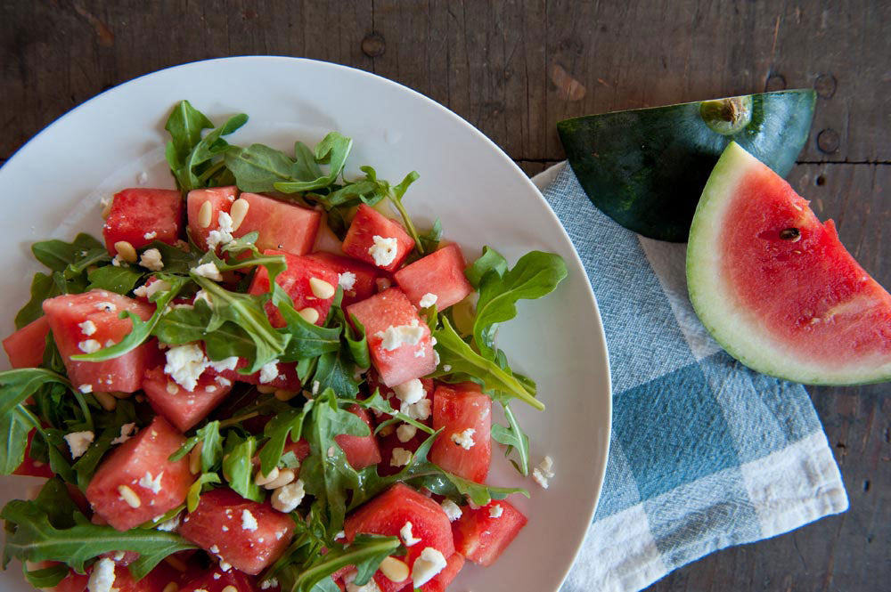 Watermelon Salad with Honey Vinaigrette