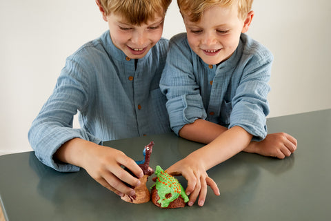 jeu creatif figurines mako moulages dinosaures