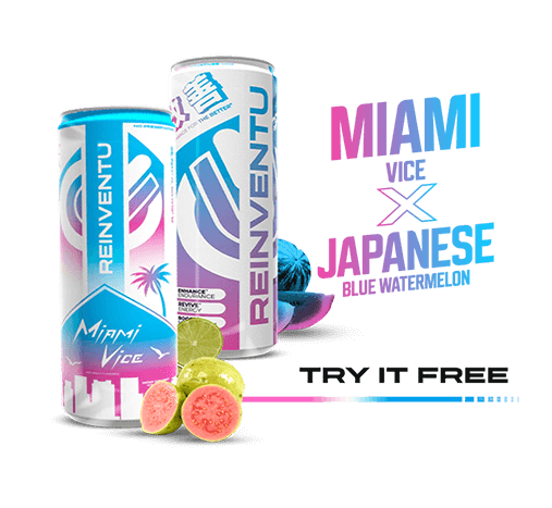 ReinventU Best Energy Drink Miami Vice Japanese Blue Watermelon