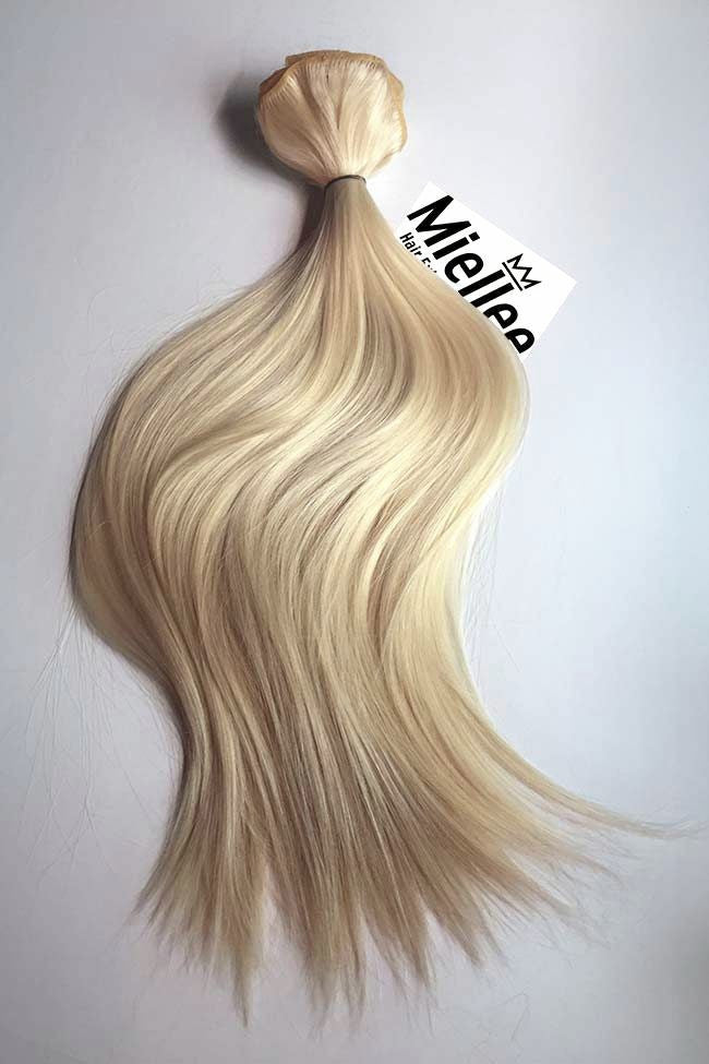 Weaving Hair Champagne Blonde Silky Straight Miellee Hair