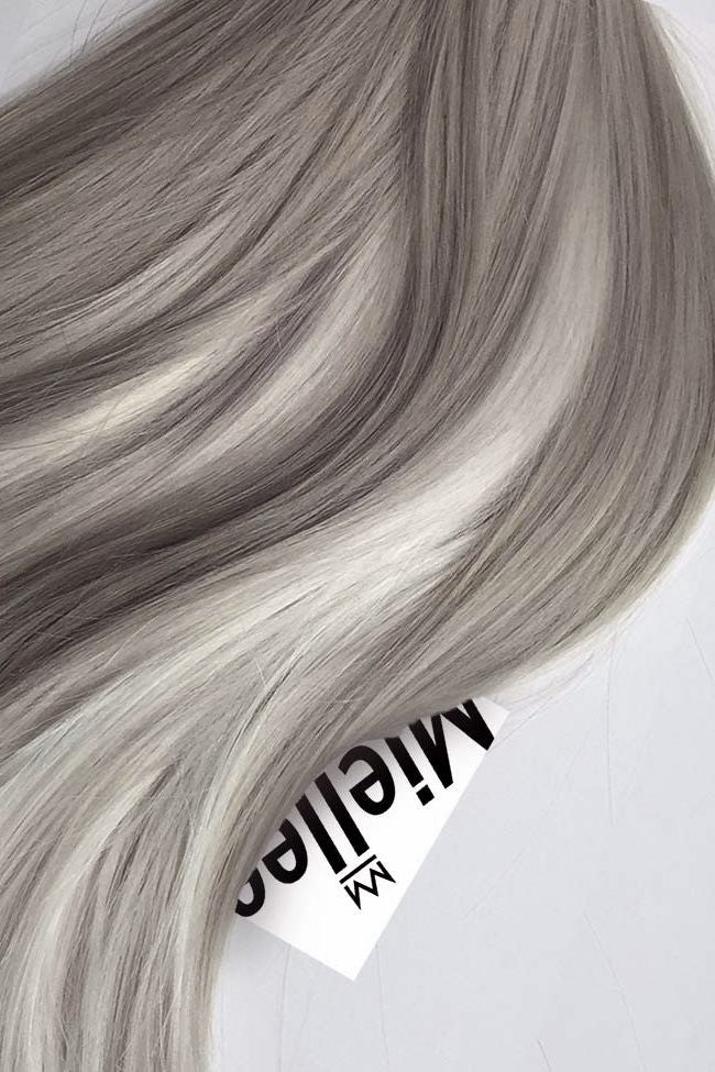 Medium Ash Blonde Balayage Beach Wave Remy Human Hair Extensions